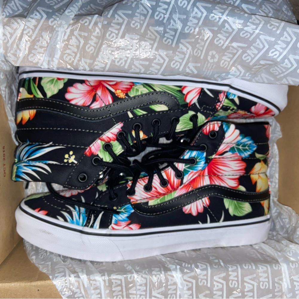 Sk8 high slim Hawaiian floral